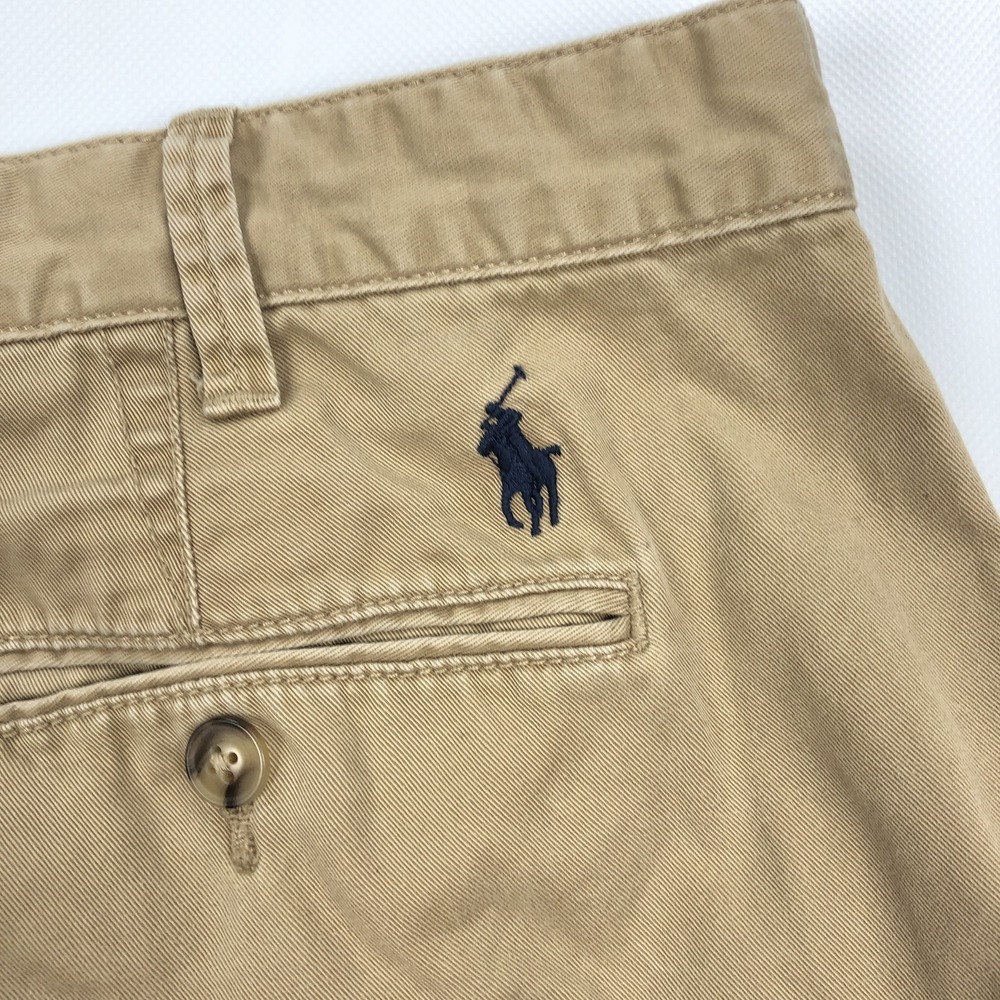 Polo Ralph Lauren Men's Relaxed Fit Chino Shorts Khaki Tan Size 36 Pony - Picture 5 of 13